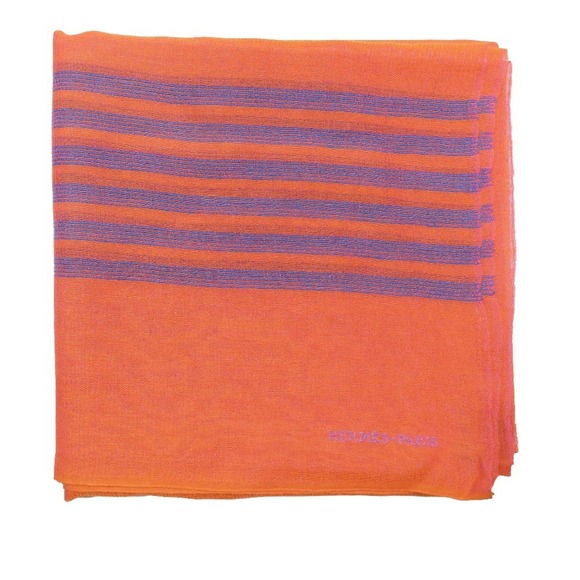HERMES Blue Silk Scarf
